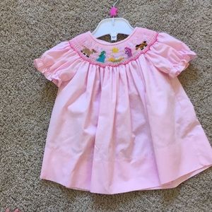 Smocked dress with nativity scene